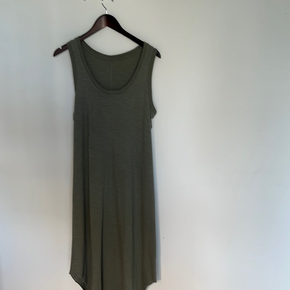 Gap green dress cotton mixed with synthetic
